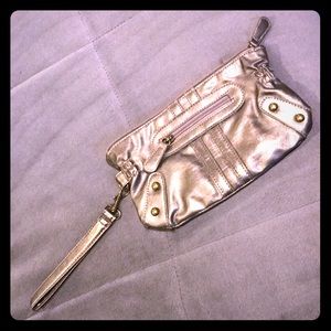 Kirra Metallic Clutch with Strap